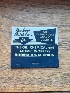 Vintage Oil Union Matchbook New